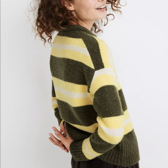 Madewell Striped Fulton Pullover Sweater - Picture 2 of 11